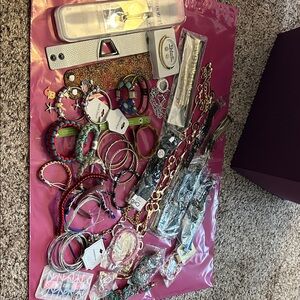 Huge Lot of Bracelets & 1 Watch & 1 Waist Chain